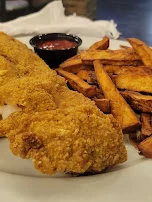 Pollo Empanado Con Platano